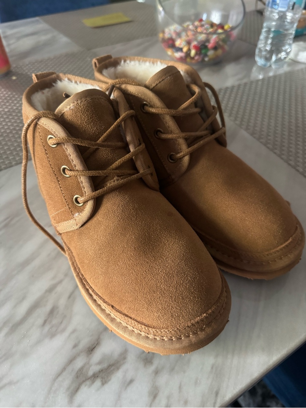 Brown ankle boots